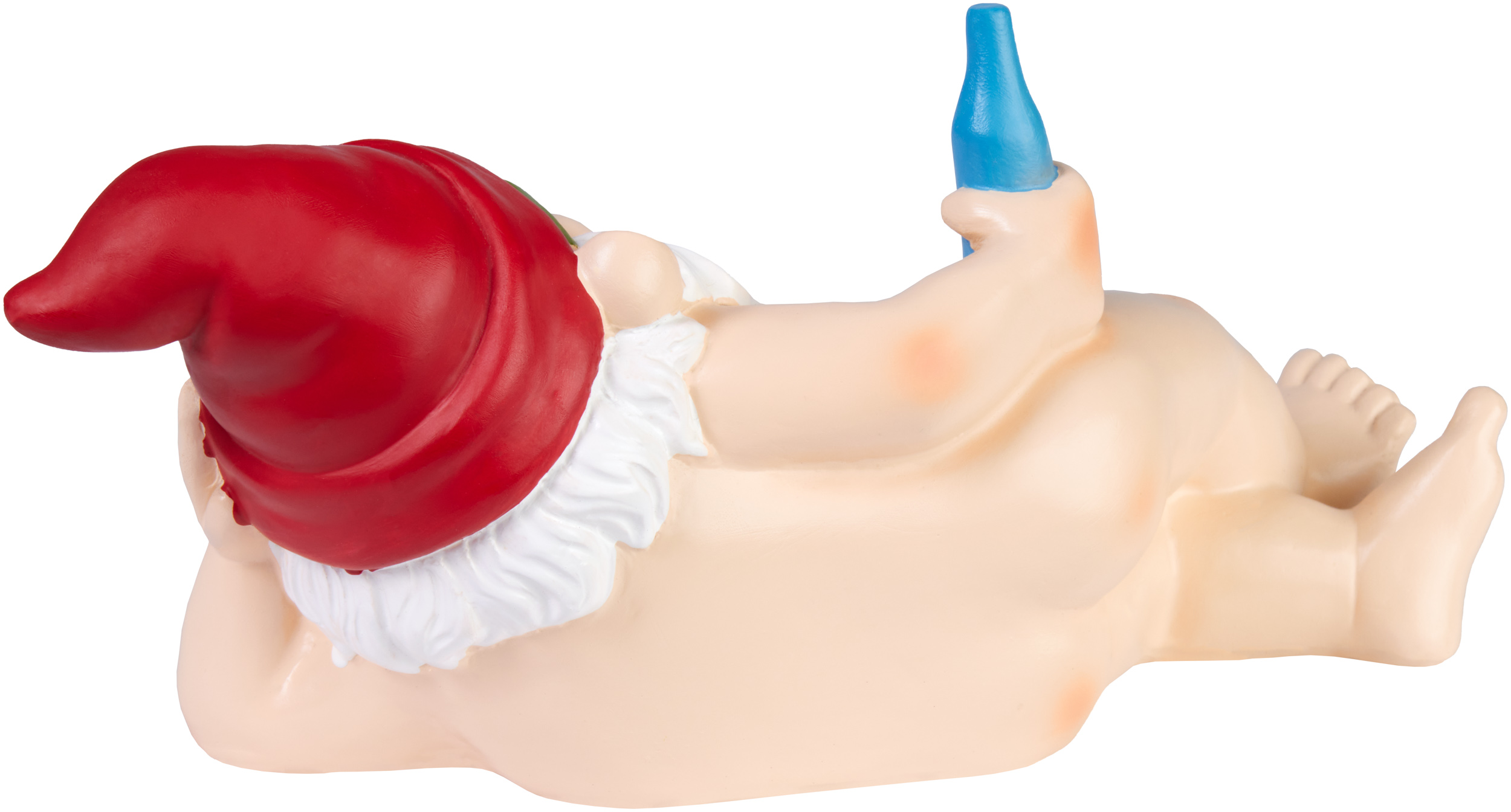 Nackter Zwerg macht Party FKK Gartenzwerg Lustig Gartenfiguren Dekofigur 24cm