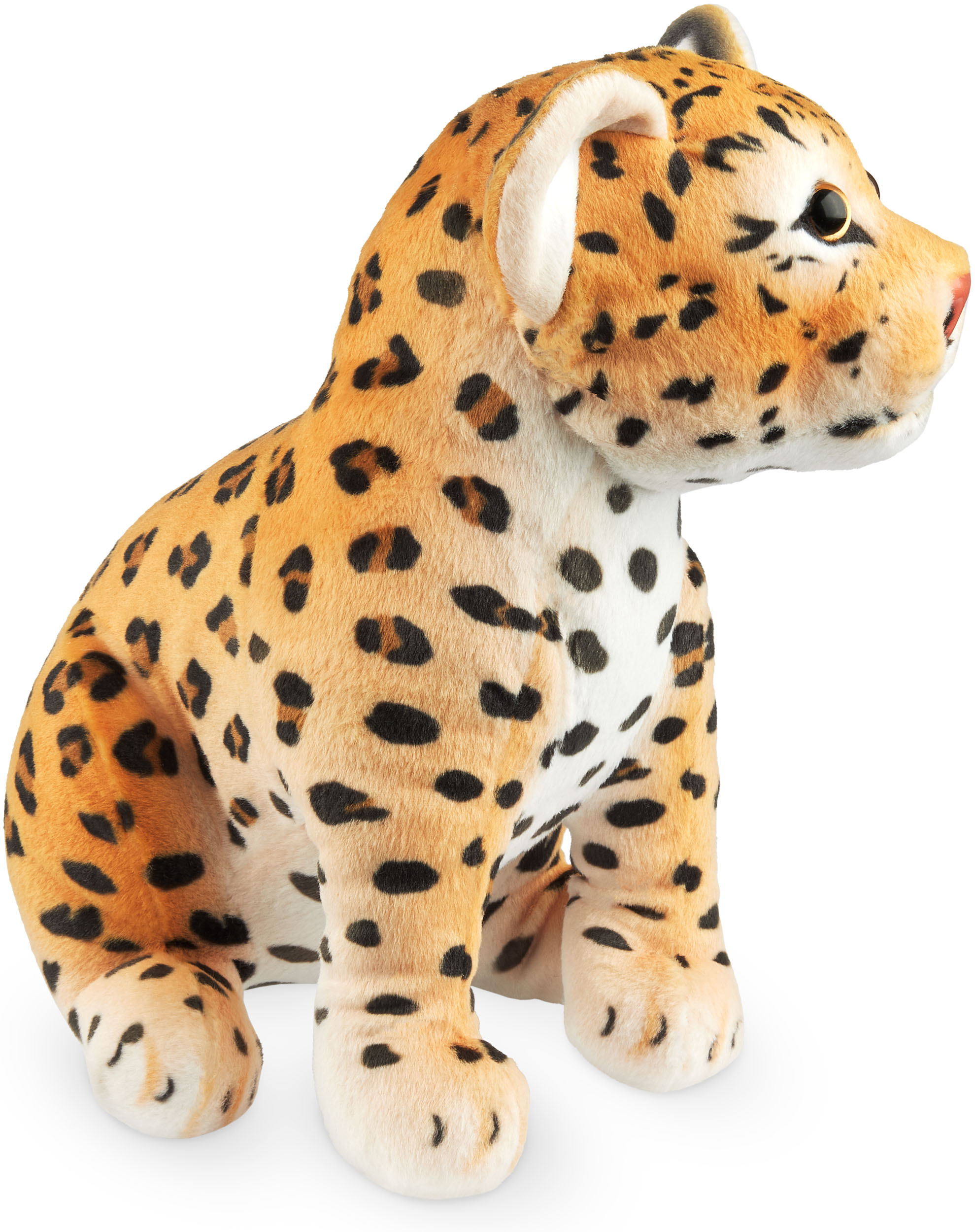 Plüschtier Leopard Kuscheltier Stofftier Plüsch Leopard Schmusetier Sitzend 30cm