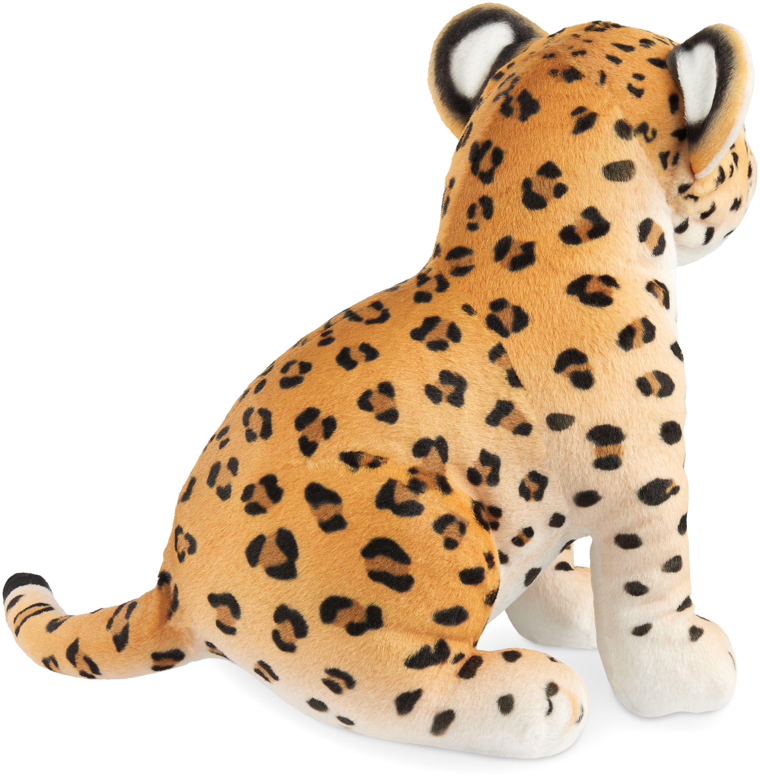Plüschtier Leopard Kuscheltier Stofftier Plüsch Leopard Schmusetier Sitzend 30cm