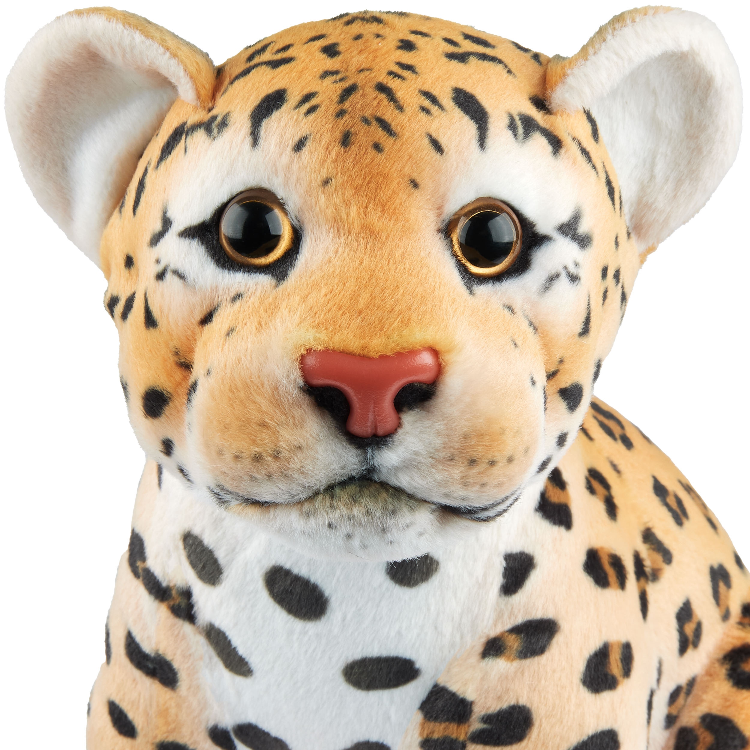 Plüschtier Leopard Kuscheltier Stofftier Plüsch Leopard Schmusetier Sitzend 30cm