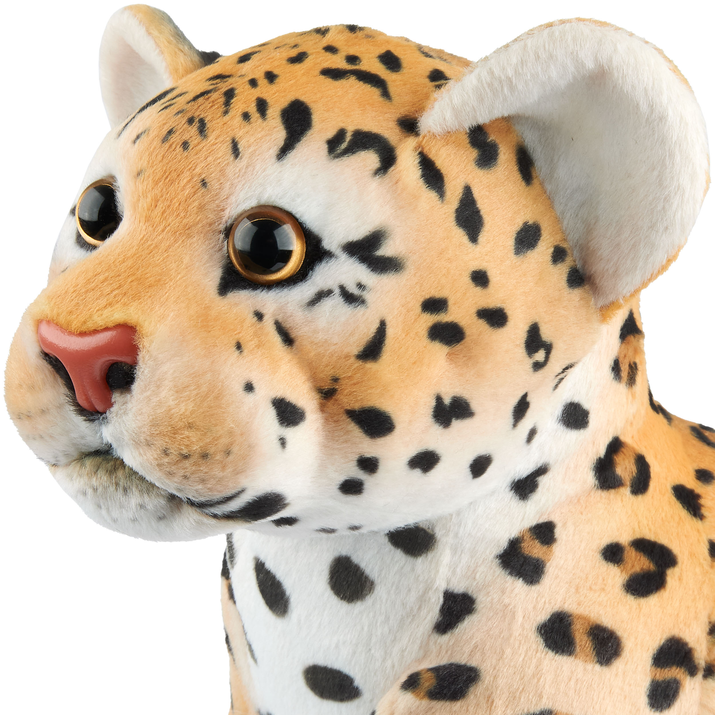 Plüschtier Leopard Kuscheltier Stofftier Plüsch Leopard Schmusetier Sitzend 30cm