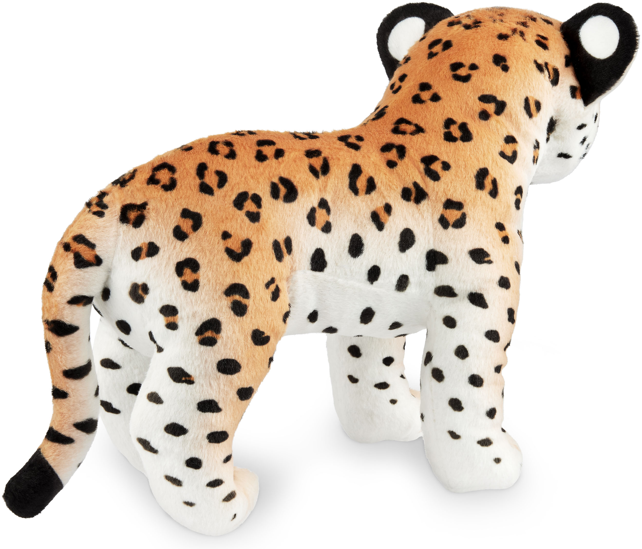 Plüschtier Leopard Kuscheltier Stofftier Plüsch Leopard Schmusetier Stehend 30cm