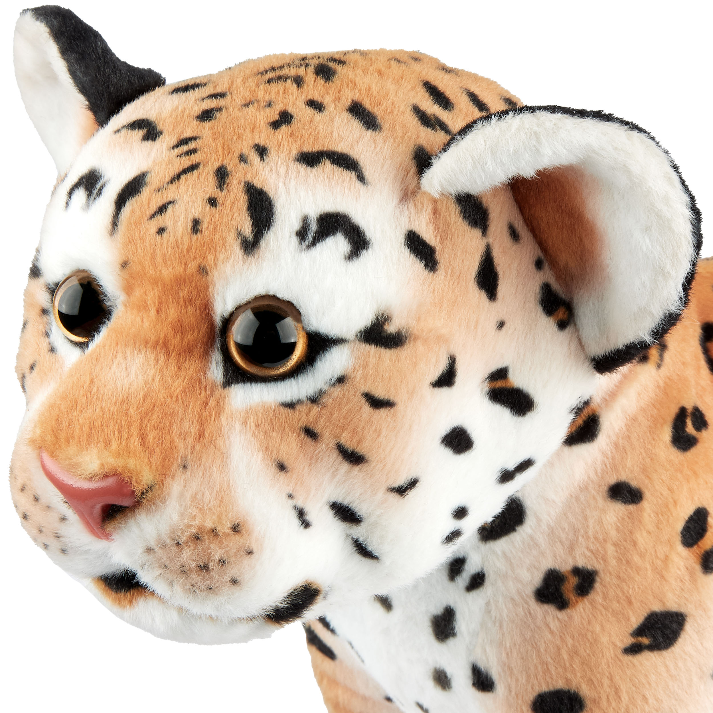 Plüschtier Leopard Kuscheltier Stofftier Plüsch Leopard Schmusetier Stehend 30cm