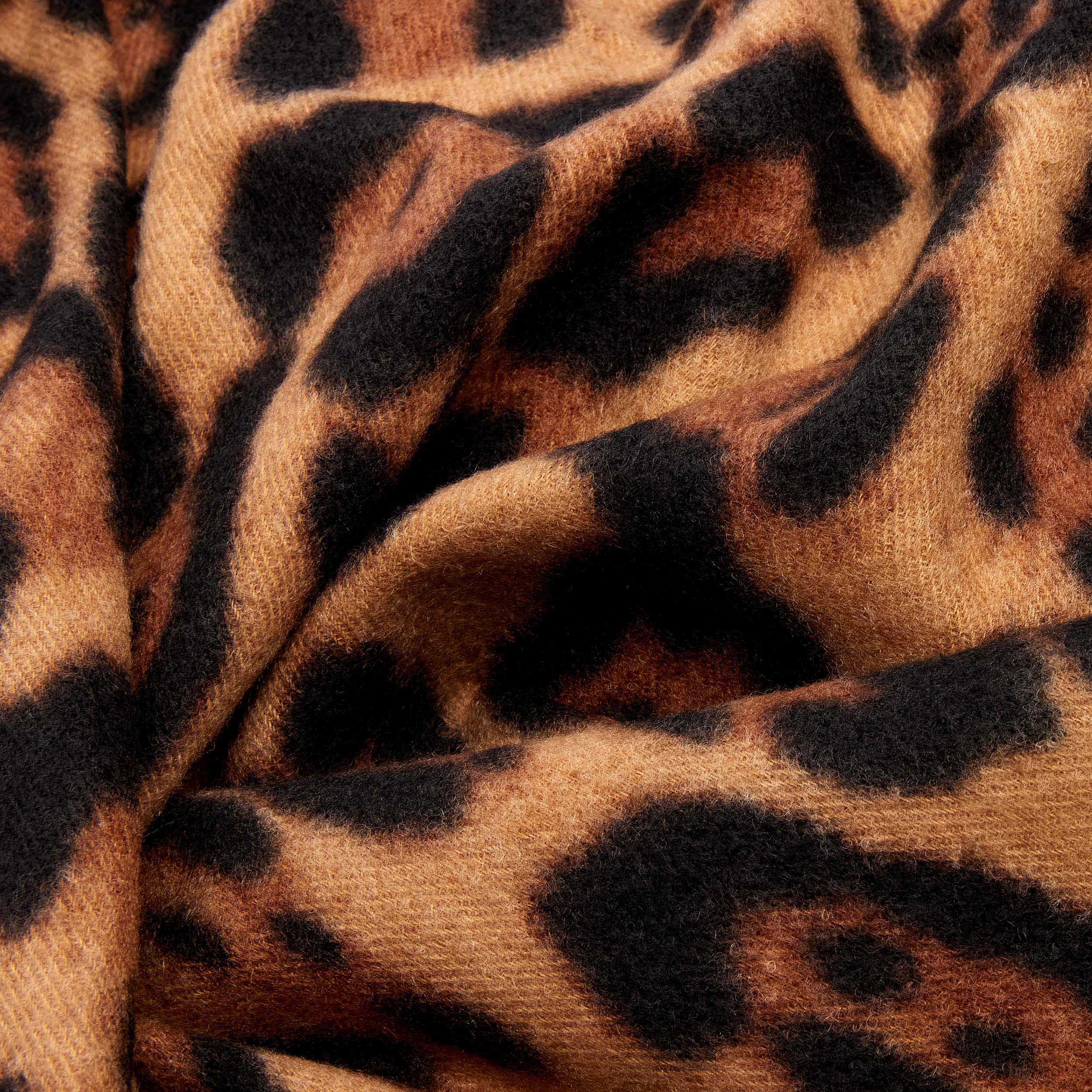 Damen Schal Winter Cashmirillo Leopard 70 x 200 cm Stola Pashmina große Schals