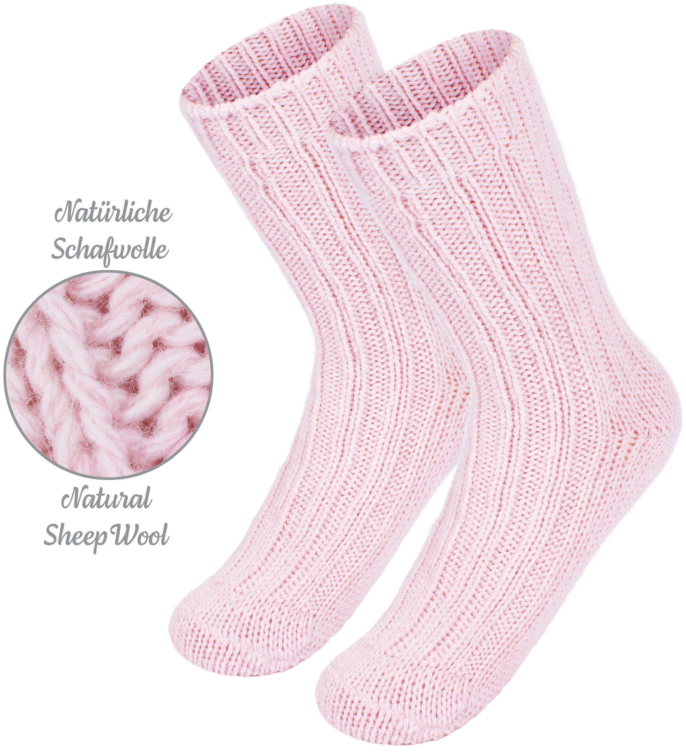 4 Pairs Boys Girls Knit Socks Warm Outdoor Socks with Sheep Wool Kids 1-8 Years - Picture 19 of 35