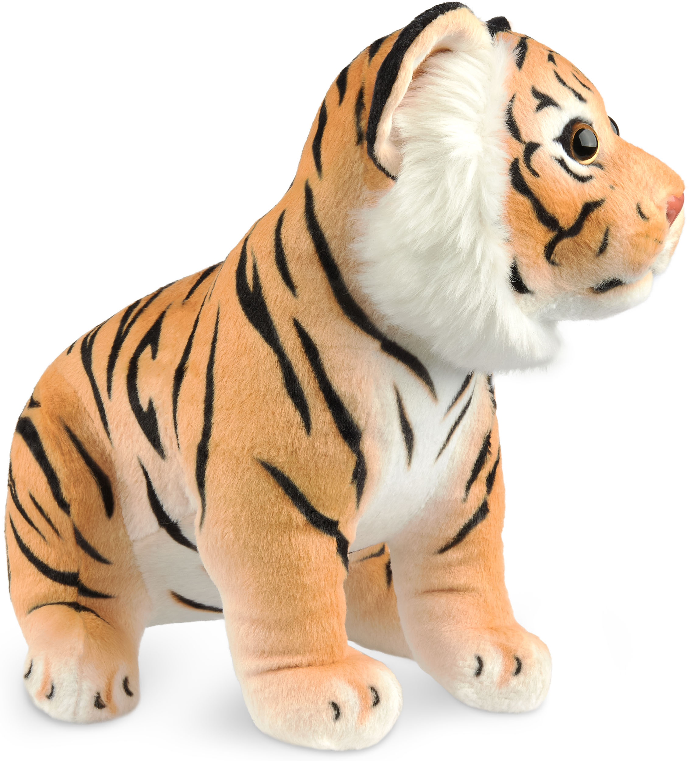 Plüschtier Tiger Kuscheltier Stofftier Plüschtiger Schmusetier Sitzend 30 cm